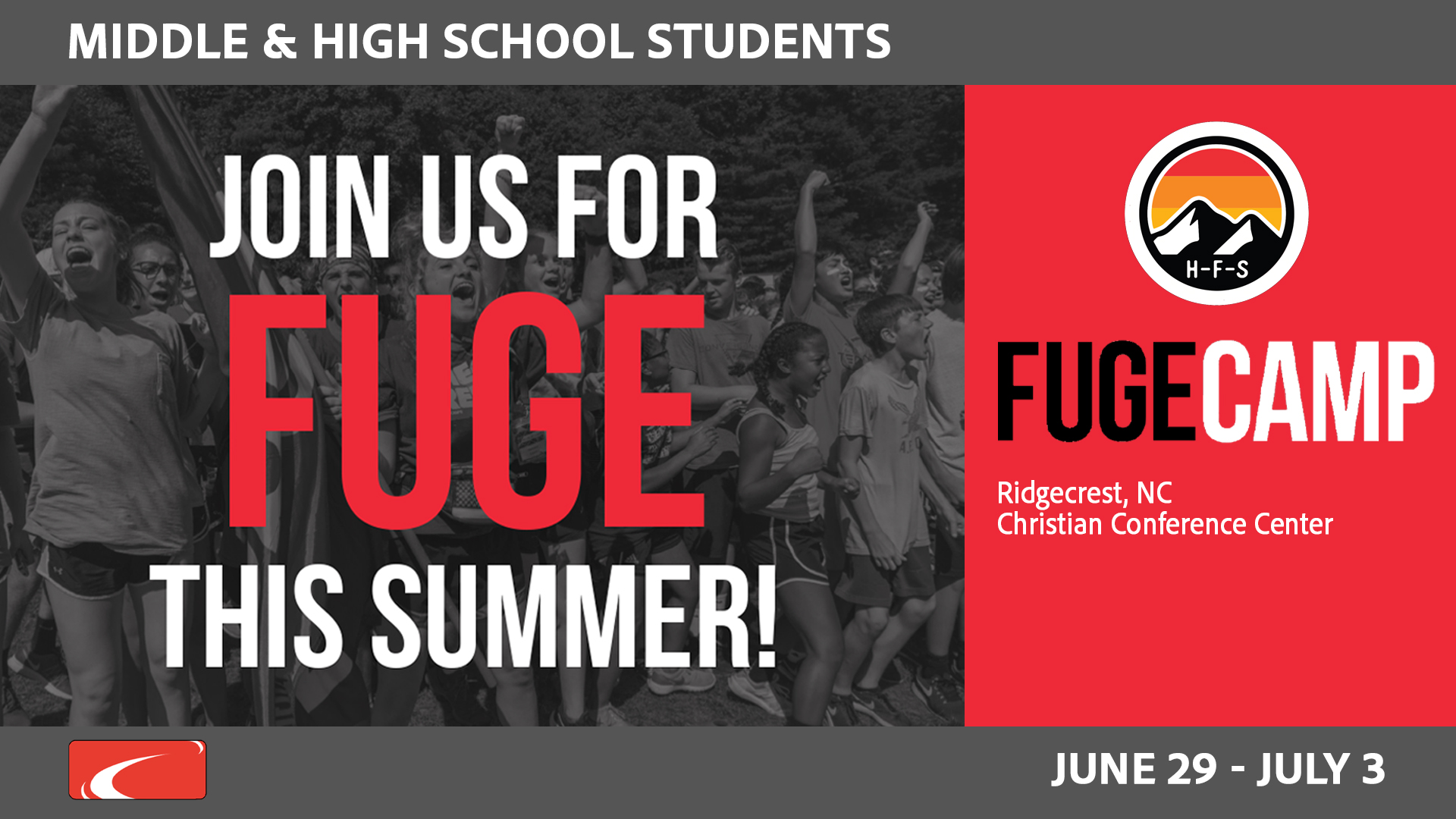 Fuge Camp Save The Date